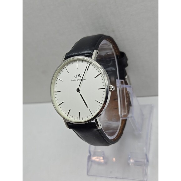 Mens Daniel Wellington Classic Sheffield Watch 37mm Silver Quartz New Battery - Picture 2 of 12